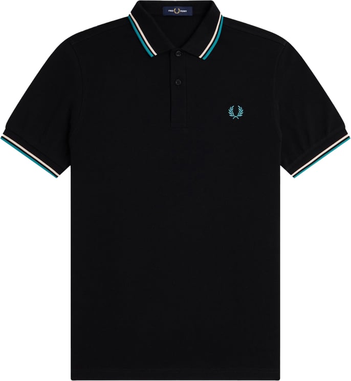 Fred Perry Twin tipped shirt Zwart Zwart