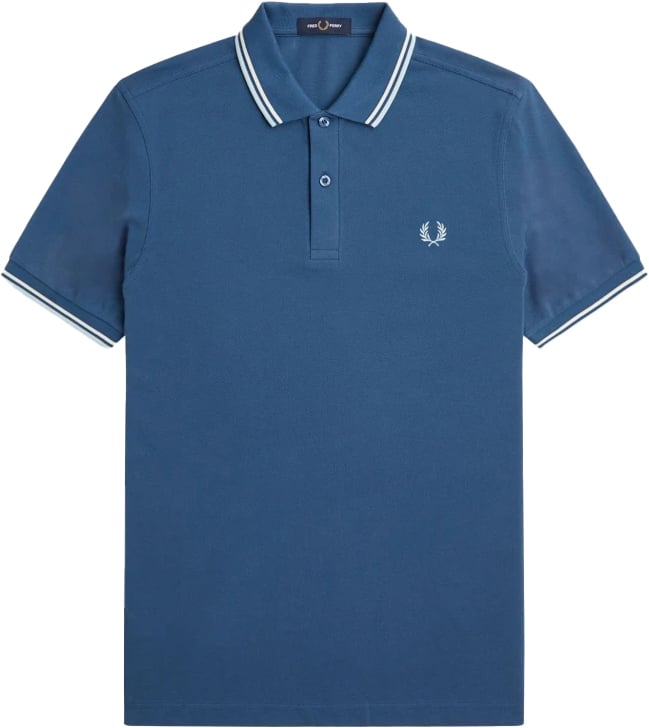 Fred Perry Twin tipped shirt Blauw