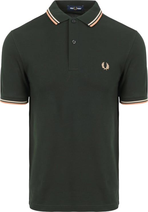 Fred Perry Twin tipped shirt Groen Groen