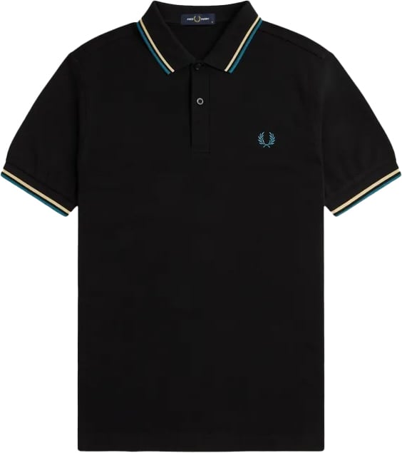 Fred Perry Twin tipped shirt Zwart