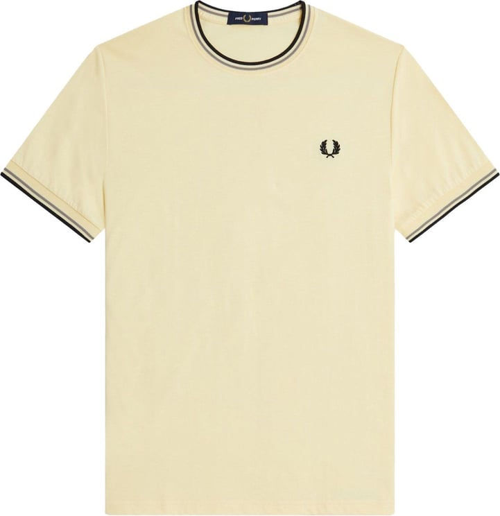 Fred Perry Twin Tipped T-Shirt Geel Geel