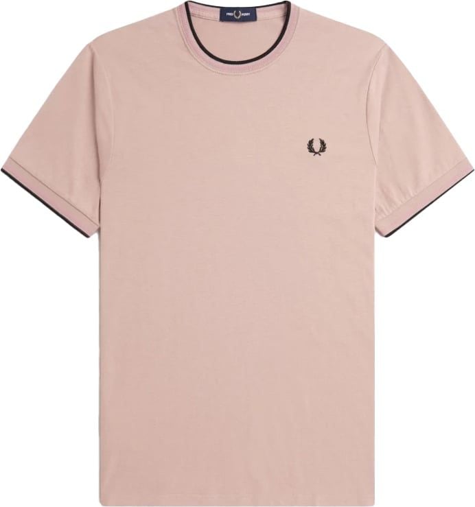Fred Perry Twin Tipped T-Shirt Roze Roze