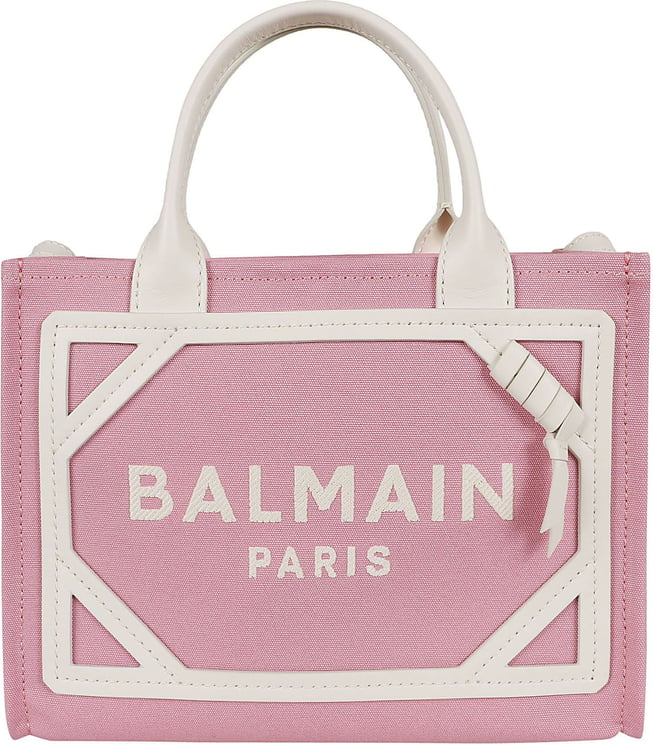 Balmain barmy shopper smallcanvas&logo Roze