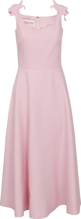 Valentino dress embroidered crepe couture Roze