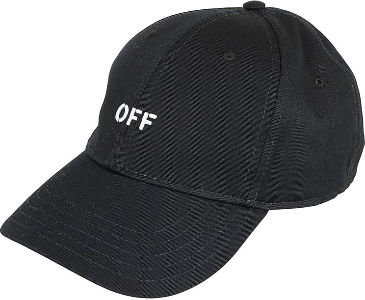 OFF-WHITE drill off stamp baseball cap Zwart