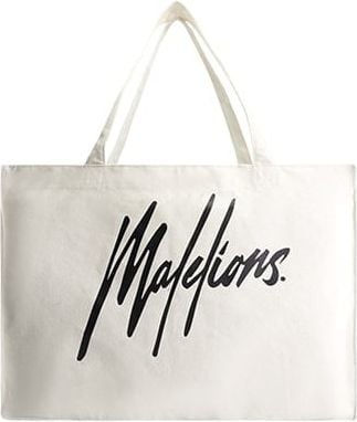 Malelions Malelions Men Signature Tote Bag - Vintage White Wit