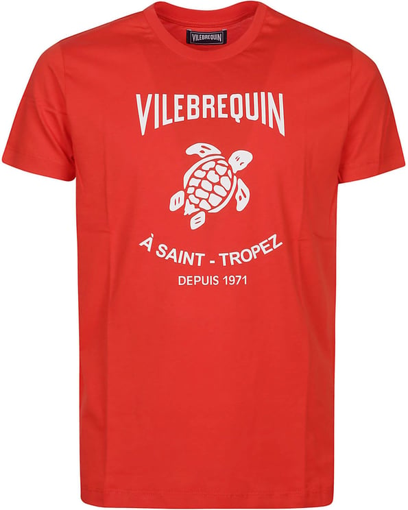 Vilebrequin Washed T-shirt Red Rood