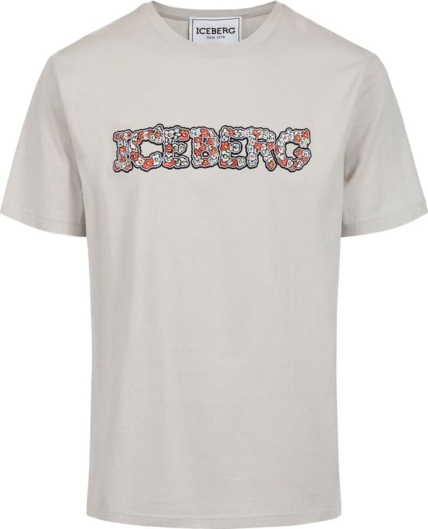 Iceberg T-shirt with floral logo Bruin