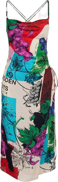Iceberg Dress with Forbidden Fruit print and logo Divers
