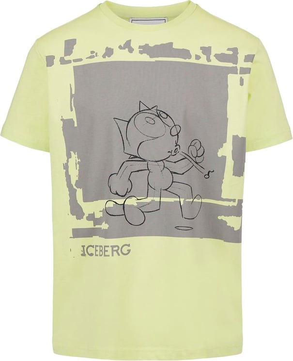 Iceberg T-shirt with cartoon graphics and logo Divers
