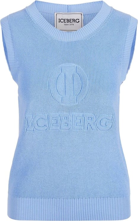 Iceberg Vest with logo Blauw