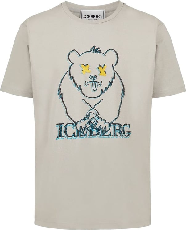 Iceberg T-shirt with cartoon graphics and logo Bruin