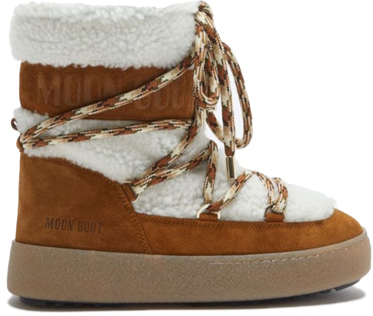 Moon Boot Ltrack Shearling Boots Off White Ltrack Shearling 001 Wit