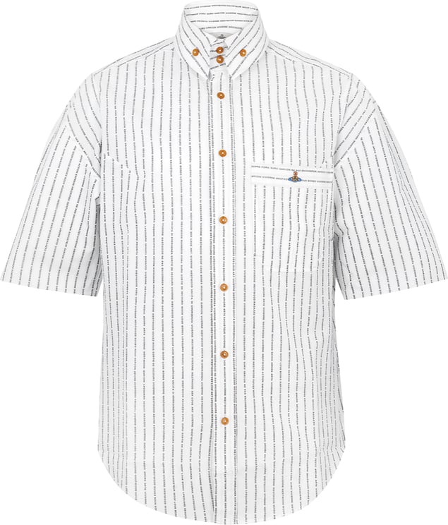 Vivienne Westwood Stripped Krall Shirt White Wit