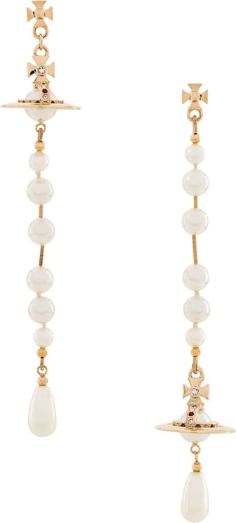 Vivienne Westwood Broken Pearl Earrings Gold/pearl Divers