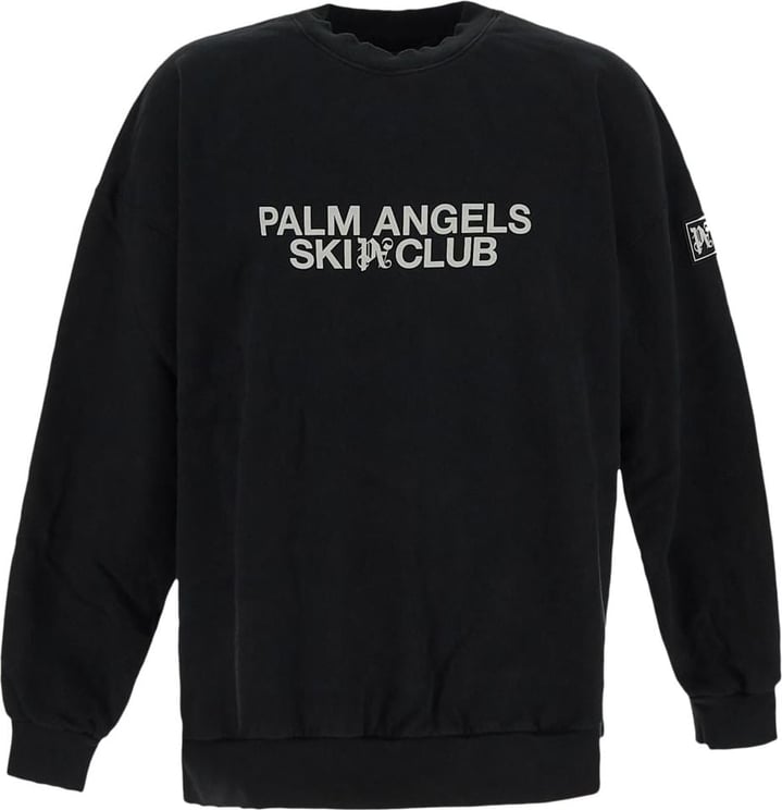 Palm Angels Cotton Sweatshirt Zwart