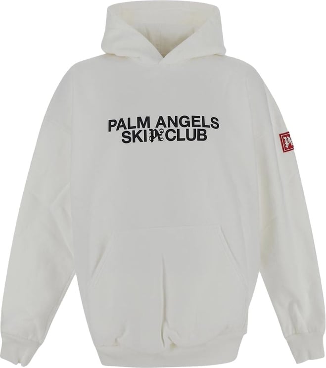 Palm Angels Cotton Sweatshirt Wit