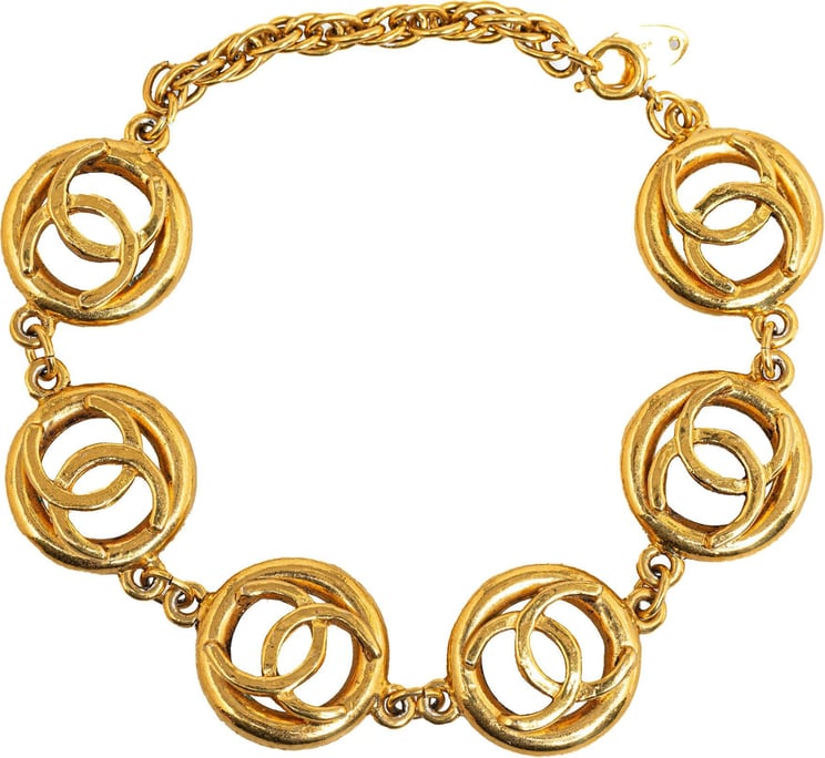 Chanel CC Medallion Bracelet Goud
