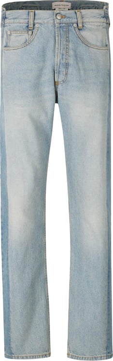 Alexander McQueen Worker Patched Jeans Blauw