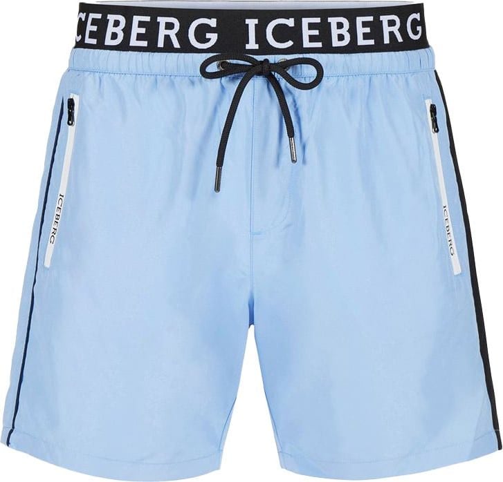 Iceberg Swim trunks with logo Blauw