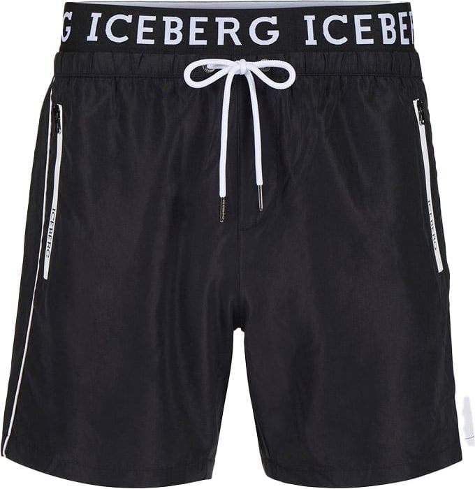 Iceberg Swim trunks with logo Zwart