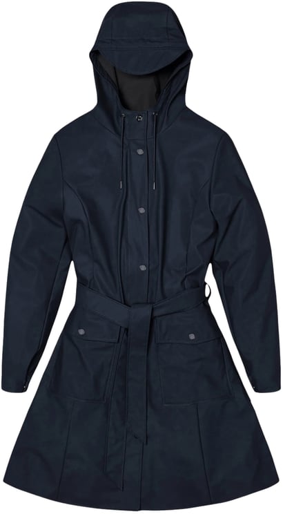 Rains Curve w trenchcoats donkerblauw Blauw