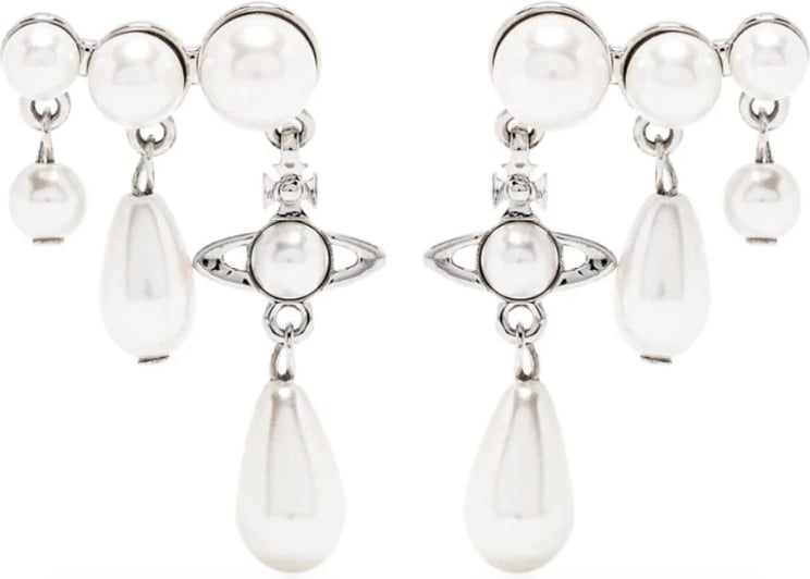 Vivienne Westwood Marybeth Earrings Earrings Platinum/creamrose Wit