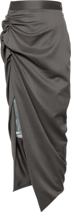 Vivienne Westwood Long Side Panther Skirt - Grey Grijs