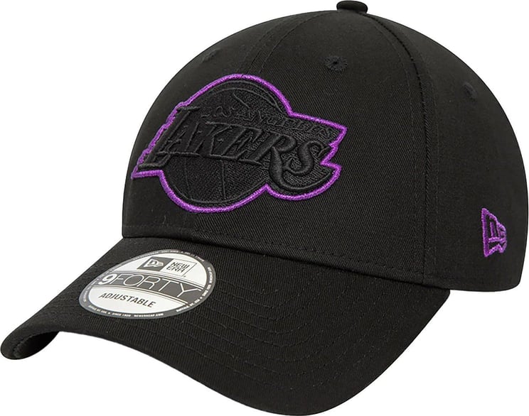 New Era La Lakers Metallic Black 9forty cap Zwart