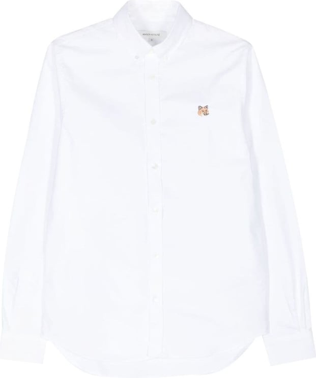 Maison Kitsuné MAISON KITSUNE' Shirts White White Wit
