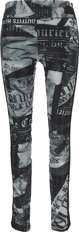 Versace Jeans Couture Magazine Leggings Zwart