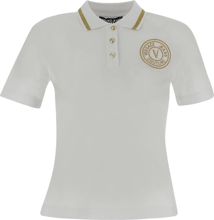 Versace Jeans Couture Logoed Polo Wit