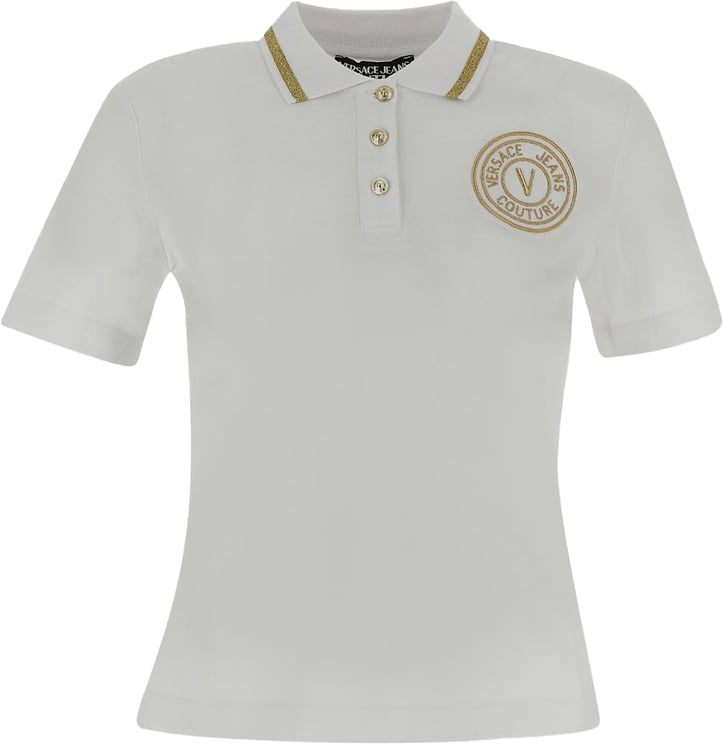 Versace Jeans Couture Logoed Polo Wit