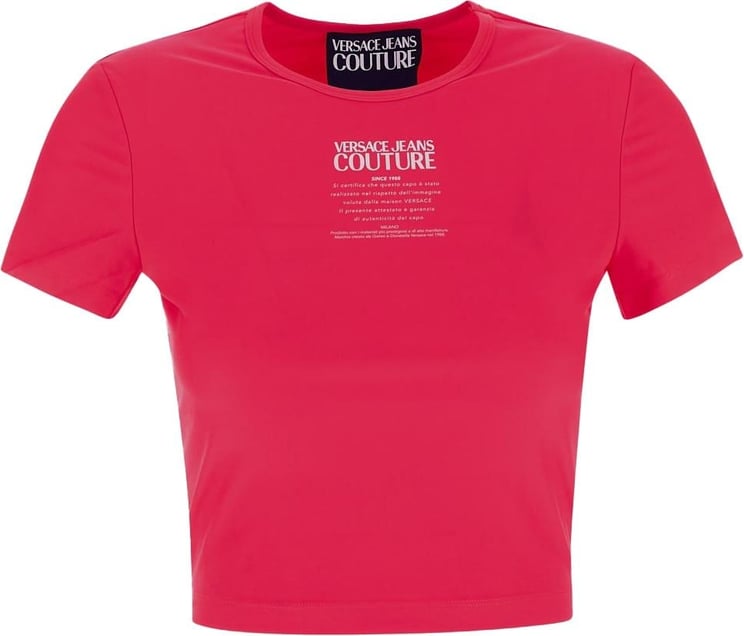 Versace Jeans Couture Cropped T-Shirt Roze