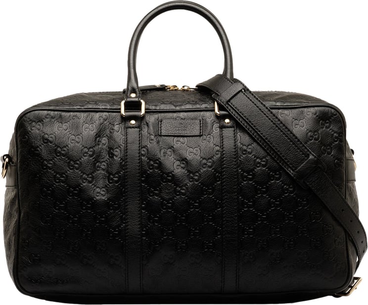 Gucci Guccissima Travel Bag Zwart