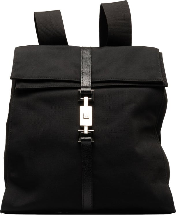 Gucci Canvas Jackie Backpack Zwart
