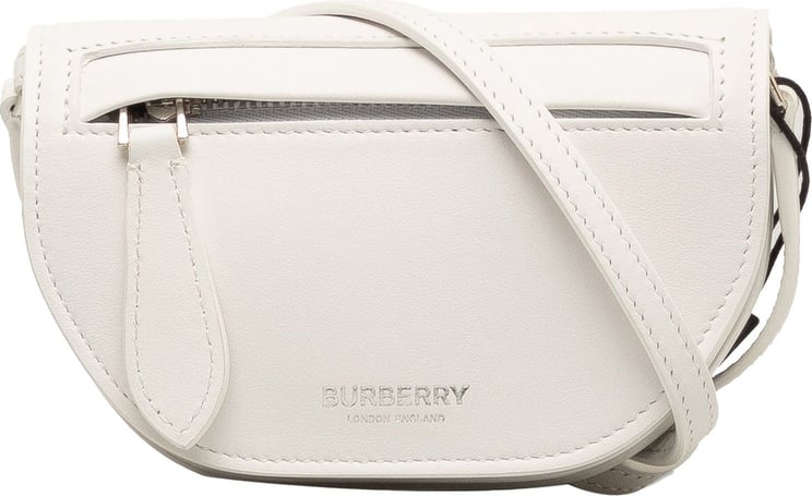 Burberry Mini Leather Olympia Crossbody Bag Wit