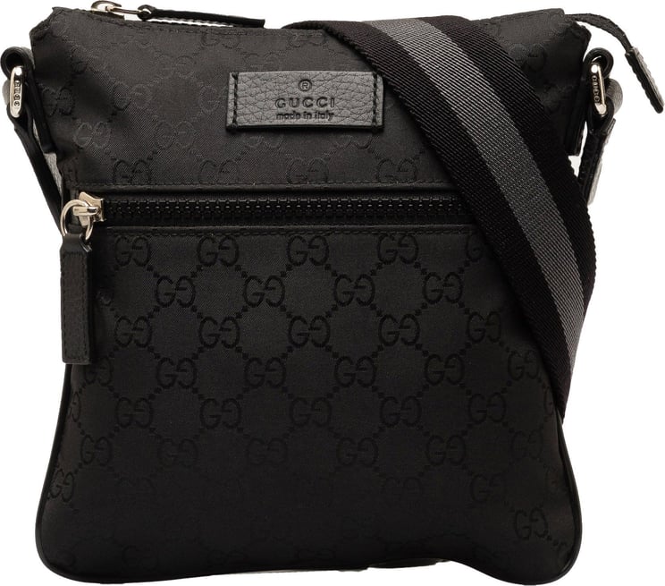 Gucci GG Nylon Crossbody Bag Zwart
