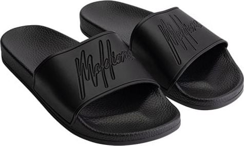 Malelions Malelions Men Signature Slides - Black Zwart
