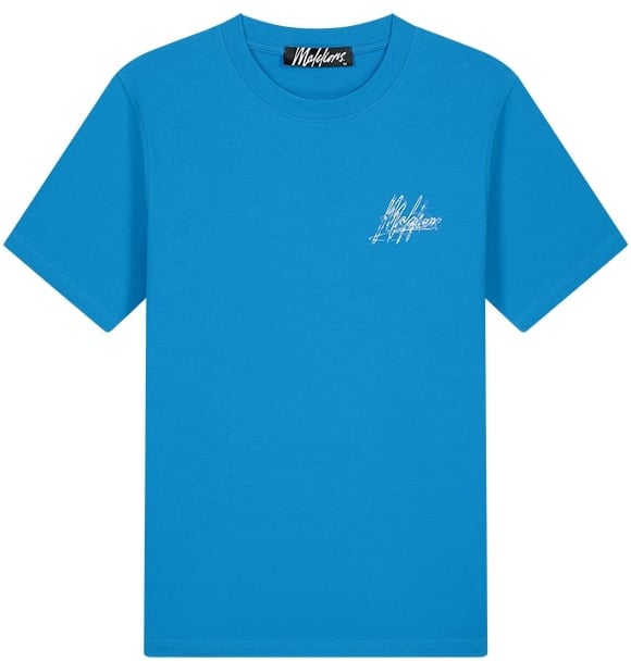 Malelions Men Splash T-Shirt - Bright Blue