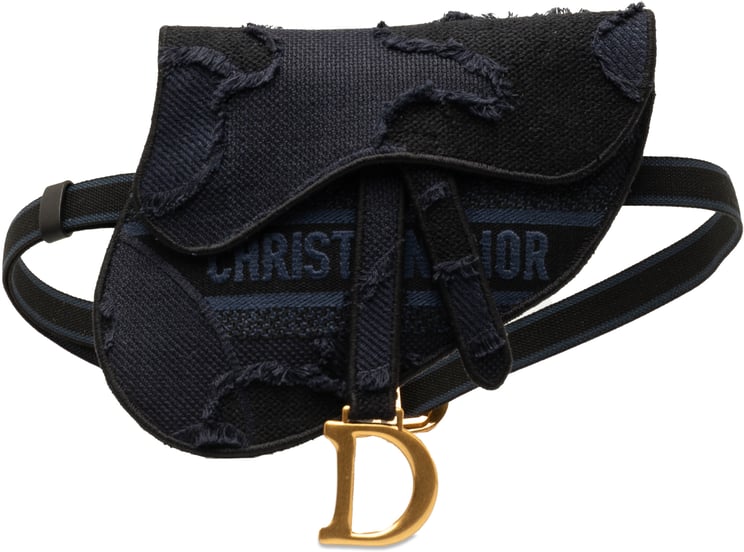 Dior Camouflage Saddle Belt Bag Blauw