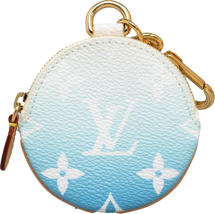 Louis Vuitton Monogram Giant By The Pool Multi Pochette Lanyard Key Holder Blauw