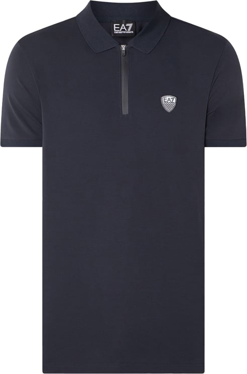 EA7 Jersey Polo night blue Blauw