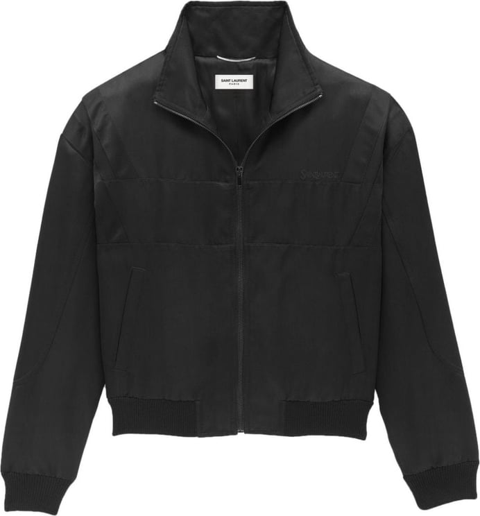 Saint Laurent Coats Black Zwart