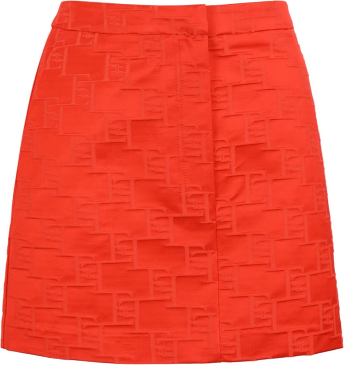Elisabetta Franchi Skirts Coral Red Rood