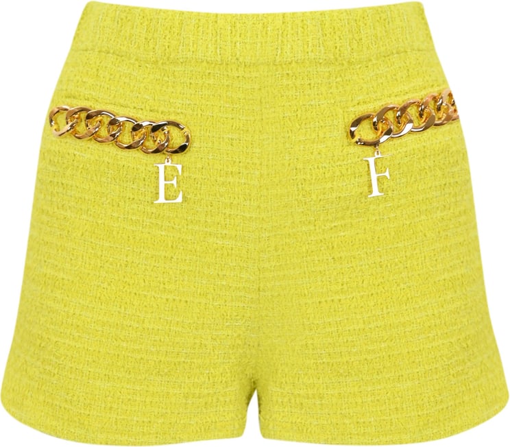 Elisabetta Franchi Shorts Yellow Geel