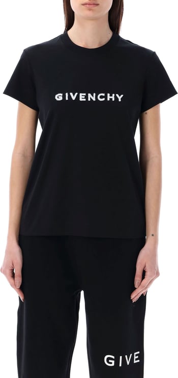 Givenchy FITTED SHORT SLEEVE T-SHIRT Zwart