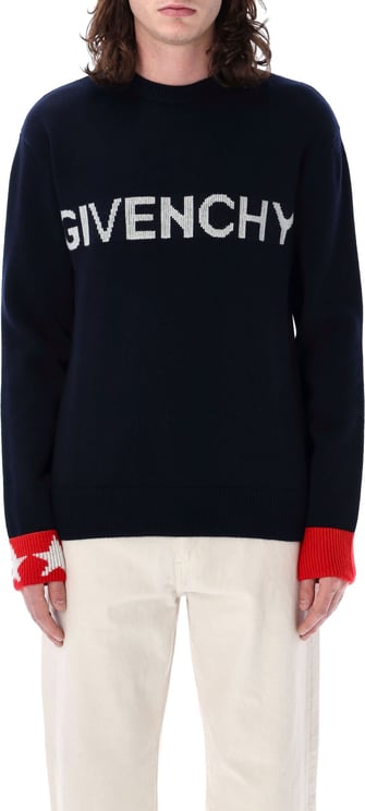 Givenchy STRAIGHT CREW NECK SWEATER Blauw