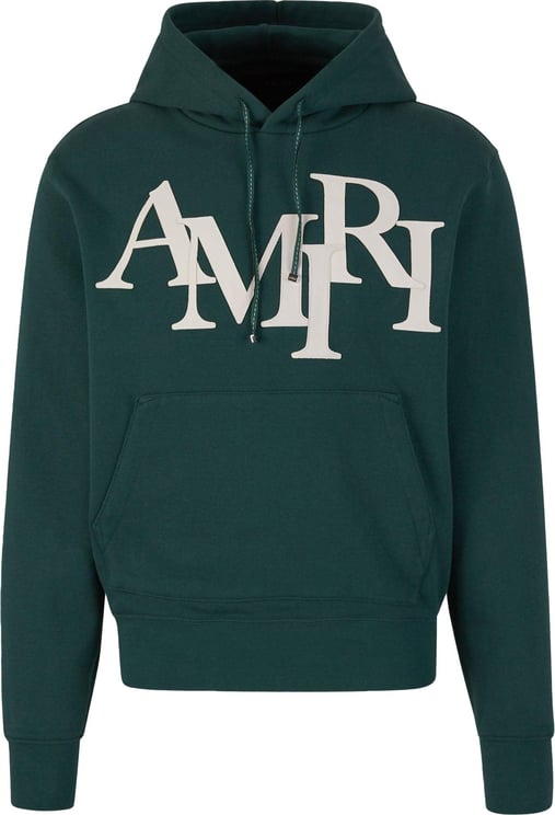 Amiri Cotton Hood Sweatshirt Groen