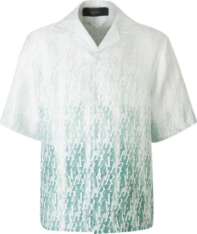 Amiri Monogram Silk Shirt Groen